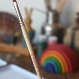 Paintbrush included with the Stockmar Opaque Watercolour Paint Tin Set.