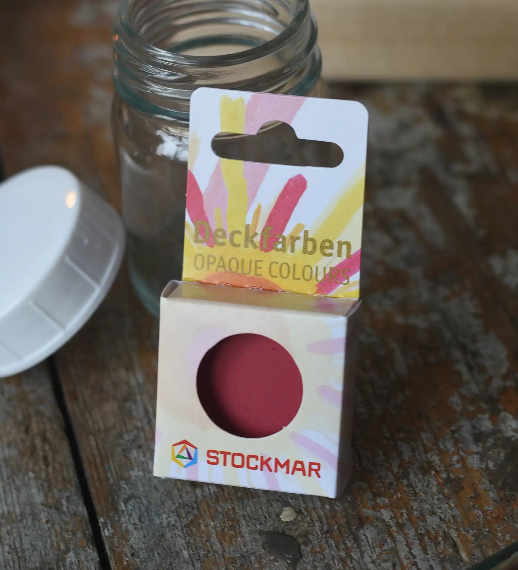 Stockmar Opaque Watercolour Replacements in red.