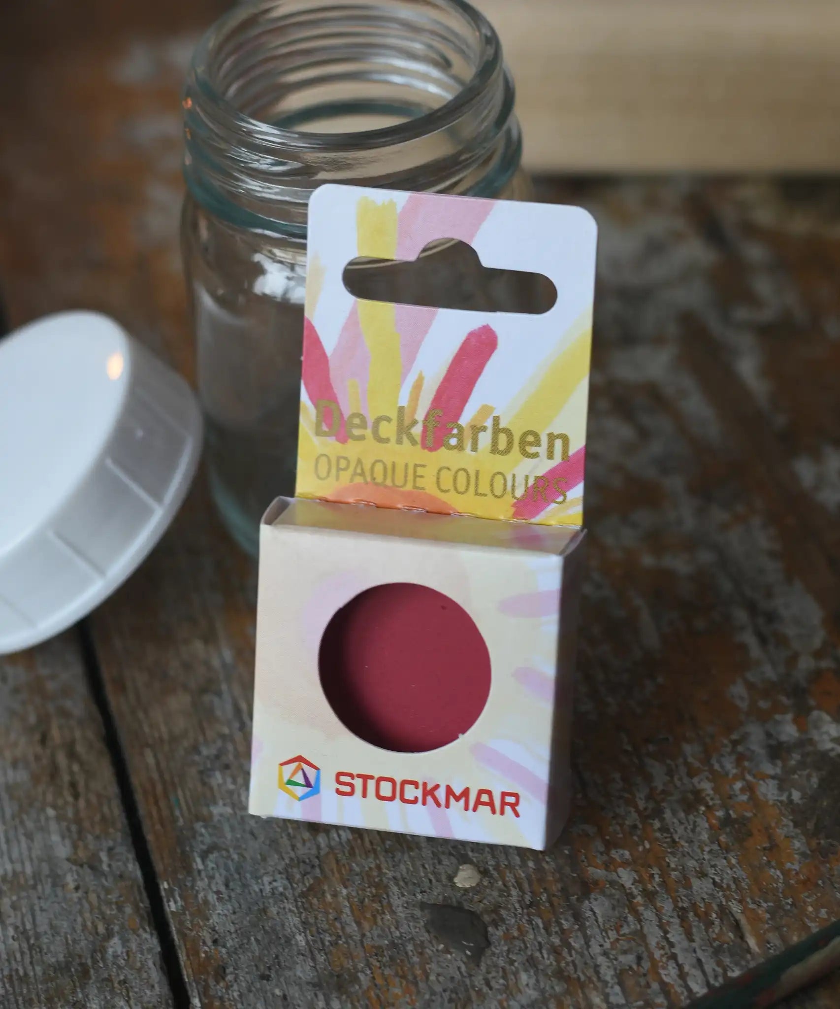 Stockmar Opaque Watercolour Replacements in red.