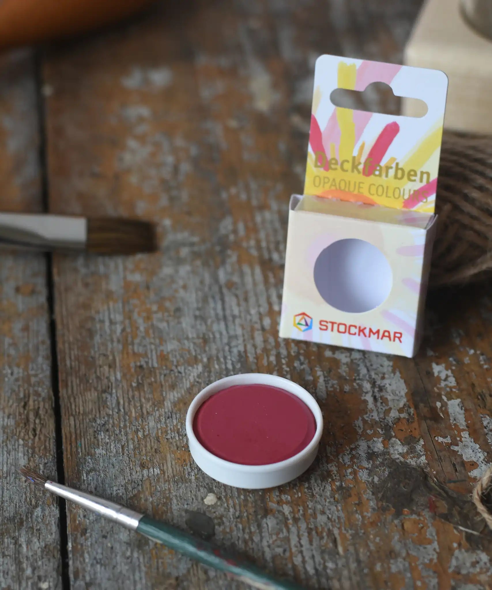 Stockmar Opaque Watercolour Replacements in red.