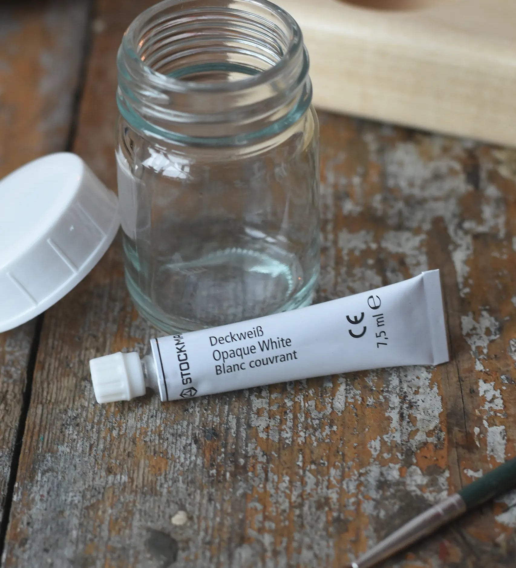 Stockmar 7.5ml opaque white tube for use with Stockmar opaque watercolours.