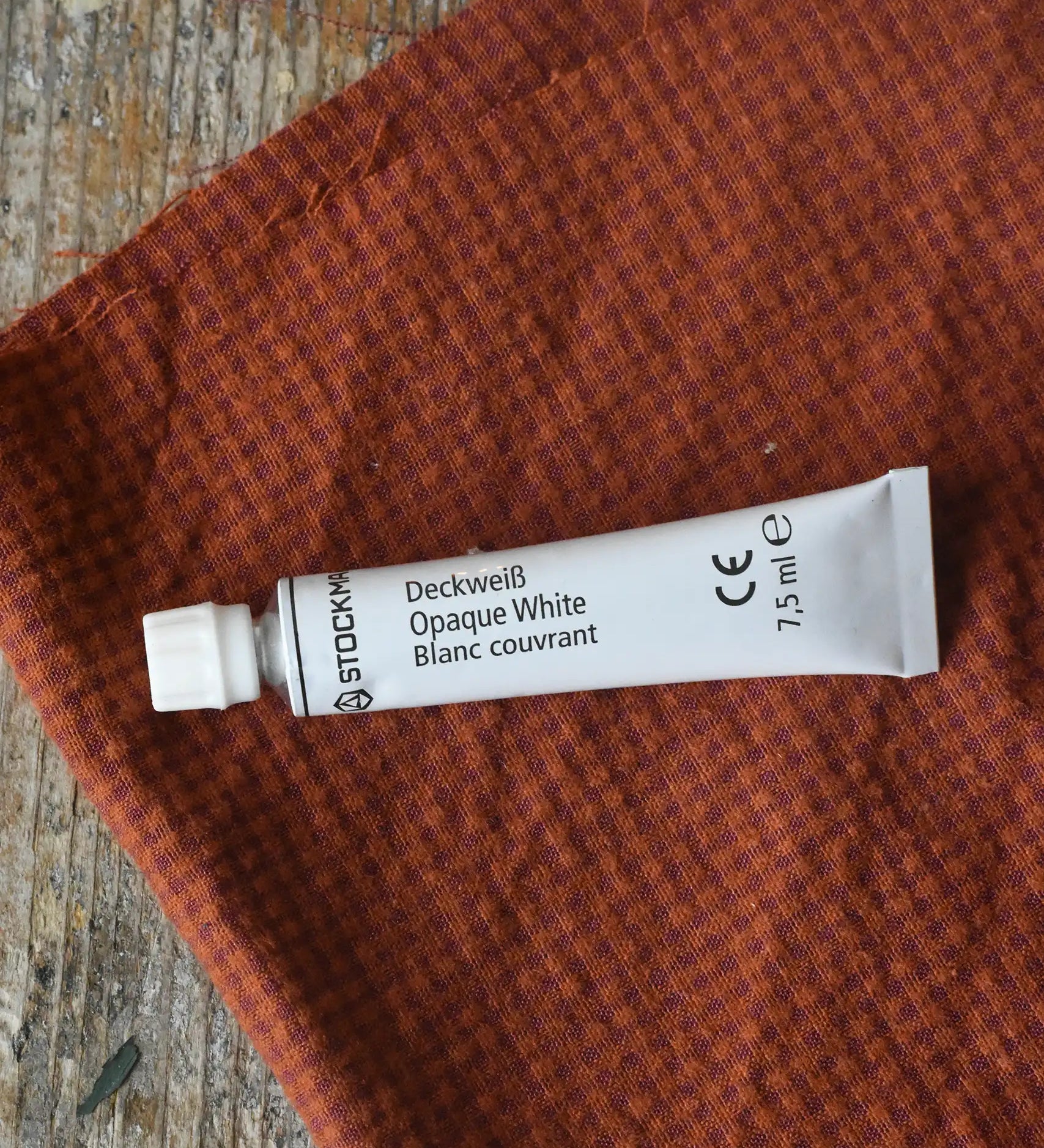 Stockmar 7.5ml opaque white tube for use with Stockmar opaque watercolours.