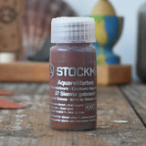 Stockmar 20ml liquid watercolour paint in burnt sienna.