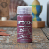 Stockmar 20ml liquid watercolour paint in carmine red.