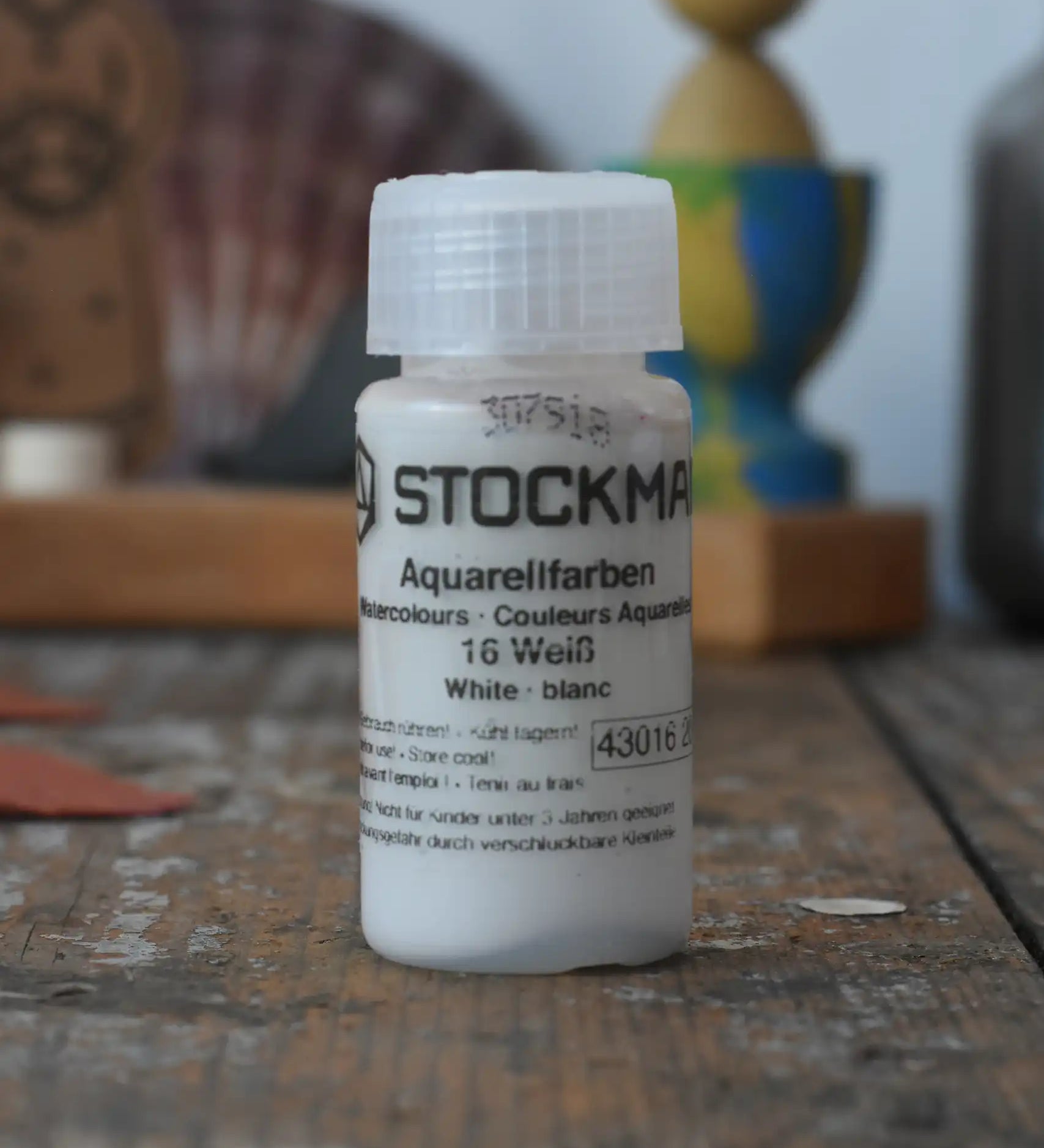 Stockmar 20ml liquid watercolour paint in white.