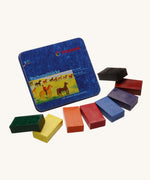 Stockmar 8 Standard Colours Wax Blocks in a tin. 
