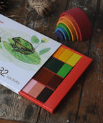 Stockmar 32 wax crayon blocks set.