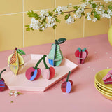 cardboard fruit models