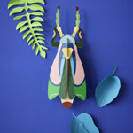  3D Wall Art. A colouful 3D beetle in yellow