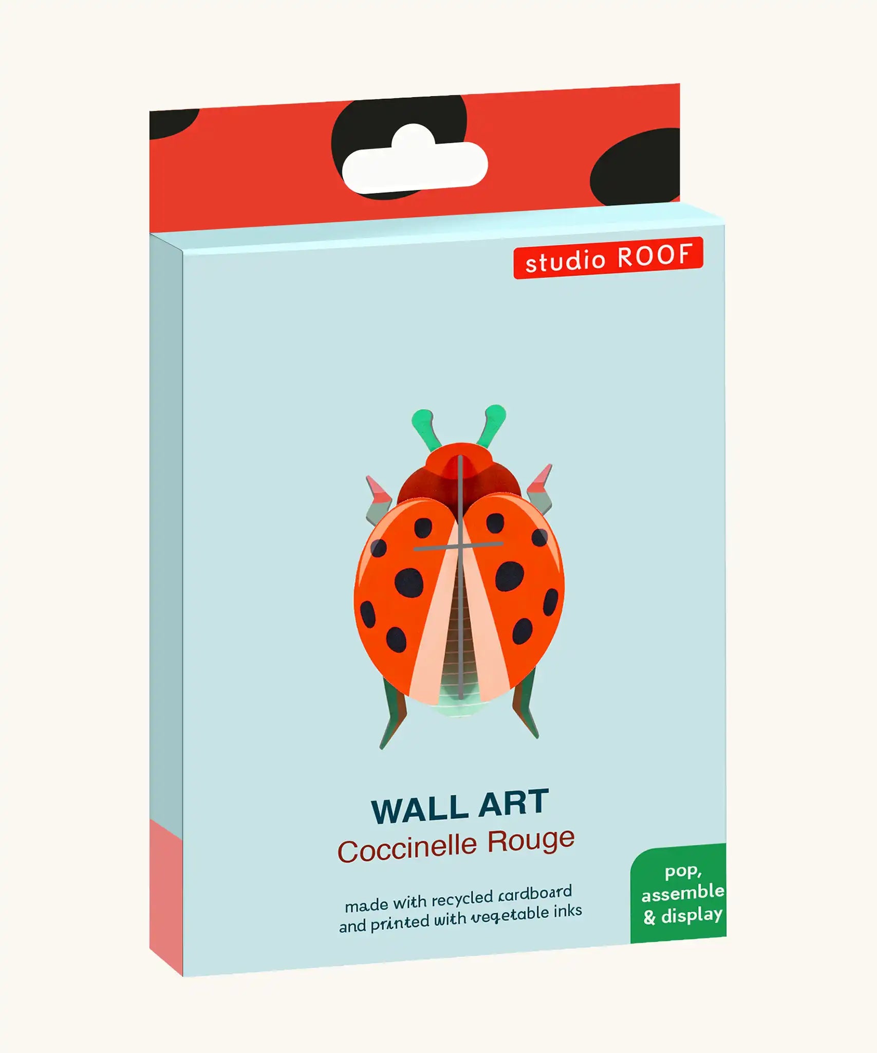 Studio Roof Insect Coccinelle Rouge craft kit wall art in it's packaging.