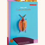 Studio Roof 3D cardboard Cuprum beetle craft kit shown in it's packaging