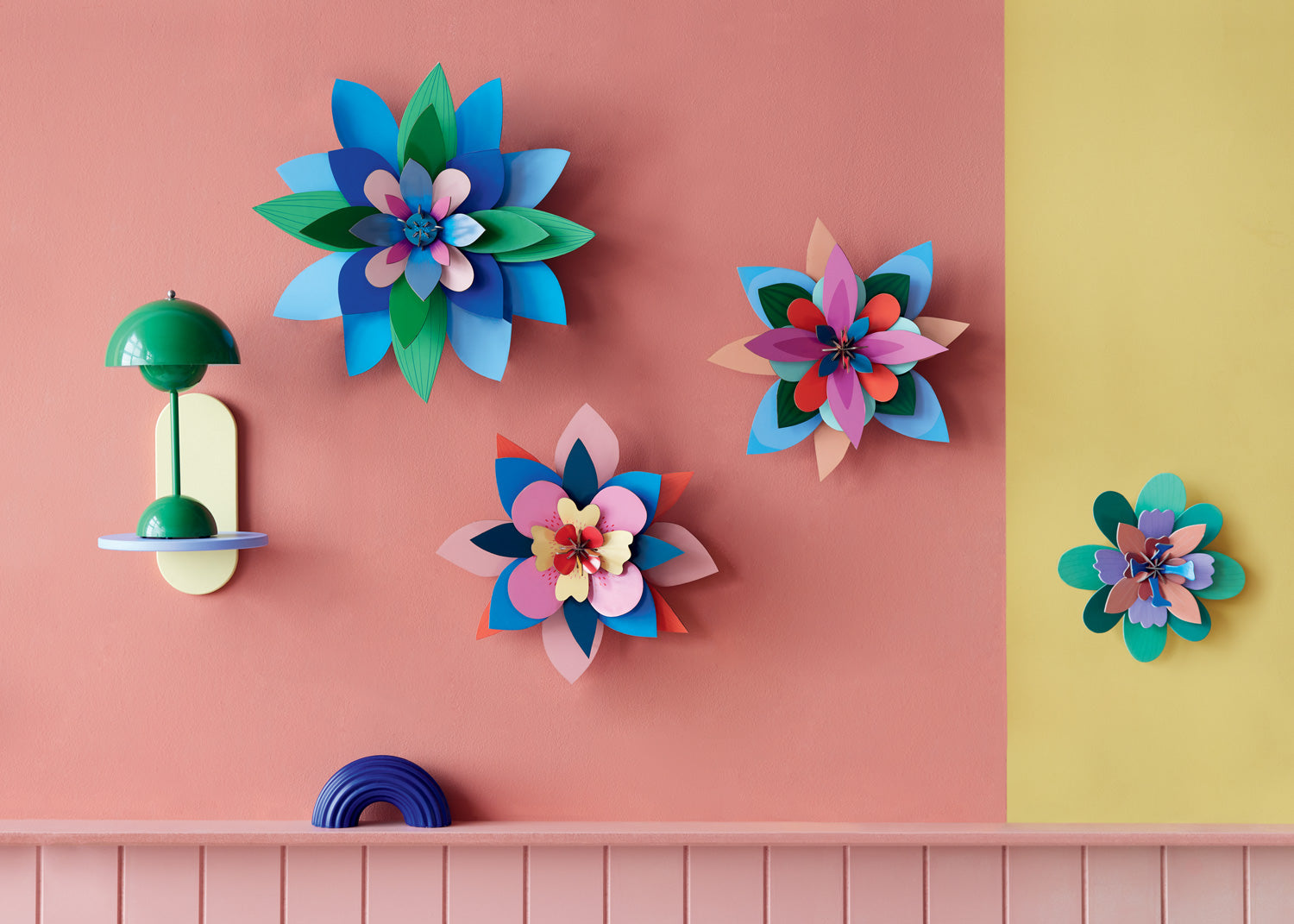 Studio Roof Dragonfruit Punch Flower 3D Wall Art – Babipur