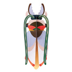 Studio roof giant card cosmos beetle model on a white background