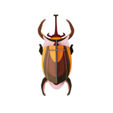 Studio roof eco-friendly elephant beetle wall decoration on a white background