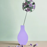 Studio Roof allium everlasting flower decoration craft kit shown built and displayed in a vase.
