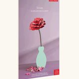 Studio Roof rose everlasting flower cardboard craft kit shown in it's packaging.