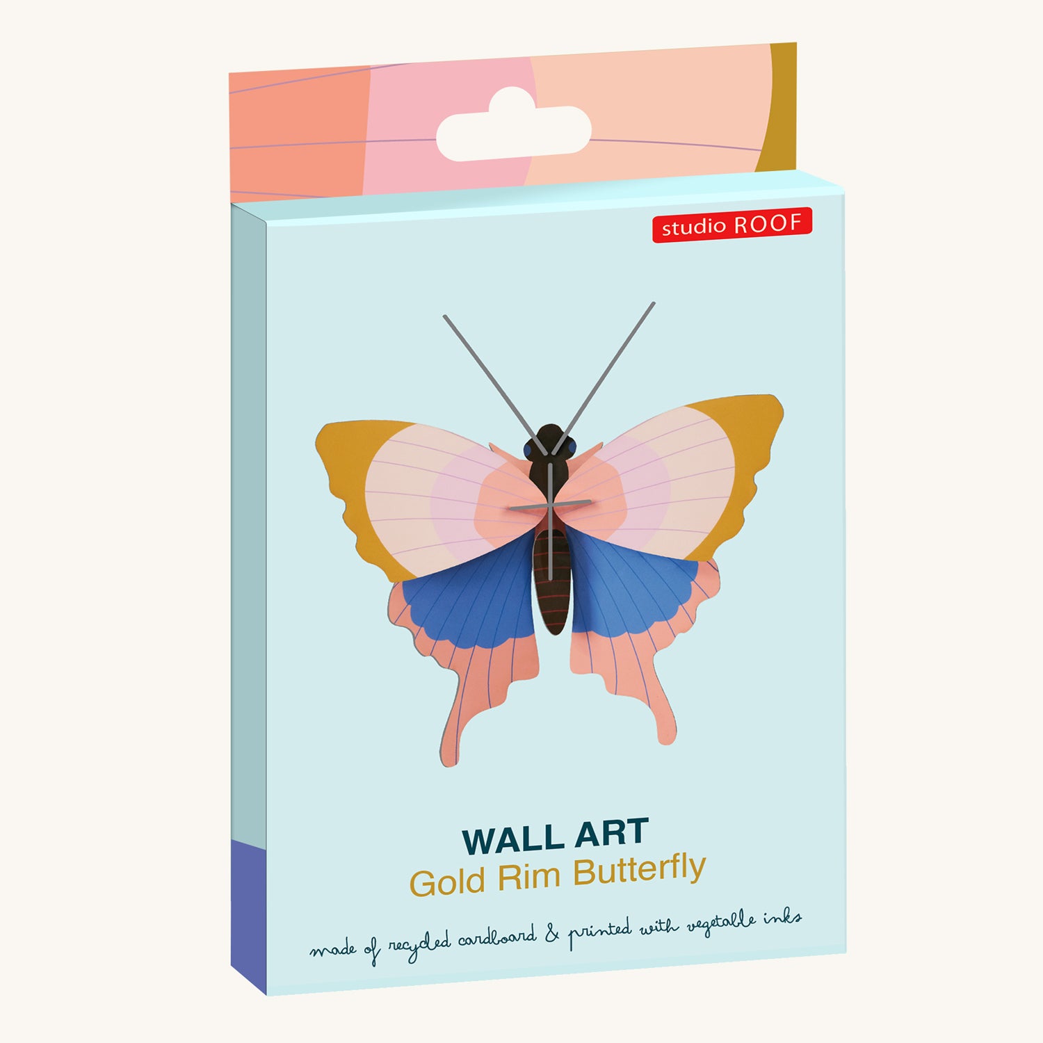 Studio Roof Gold Rim Butterfly Wall Art – Babipur