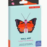 Studio Roof Insect Large Fox Butterfly DIY wall art decoration in it's packaging. 