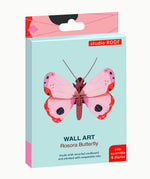 Studio Roof Insect pink Rosora Butterfly DIY wall art kit in it's box.