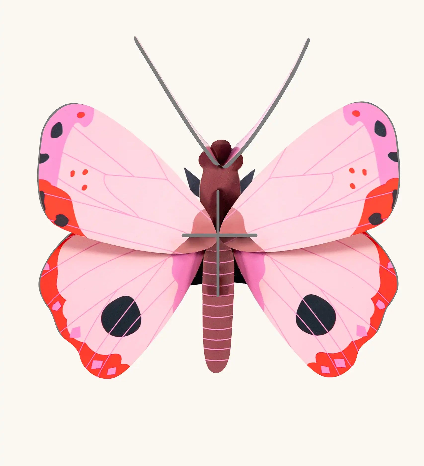 Studio Roof Insect pink Rosora Butterfly DIY wall art kit.