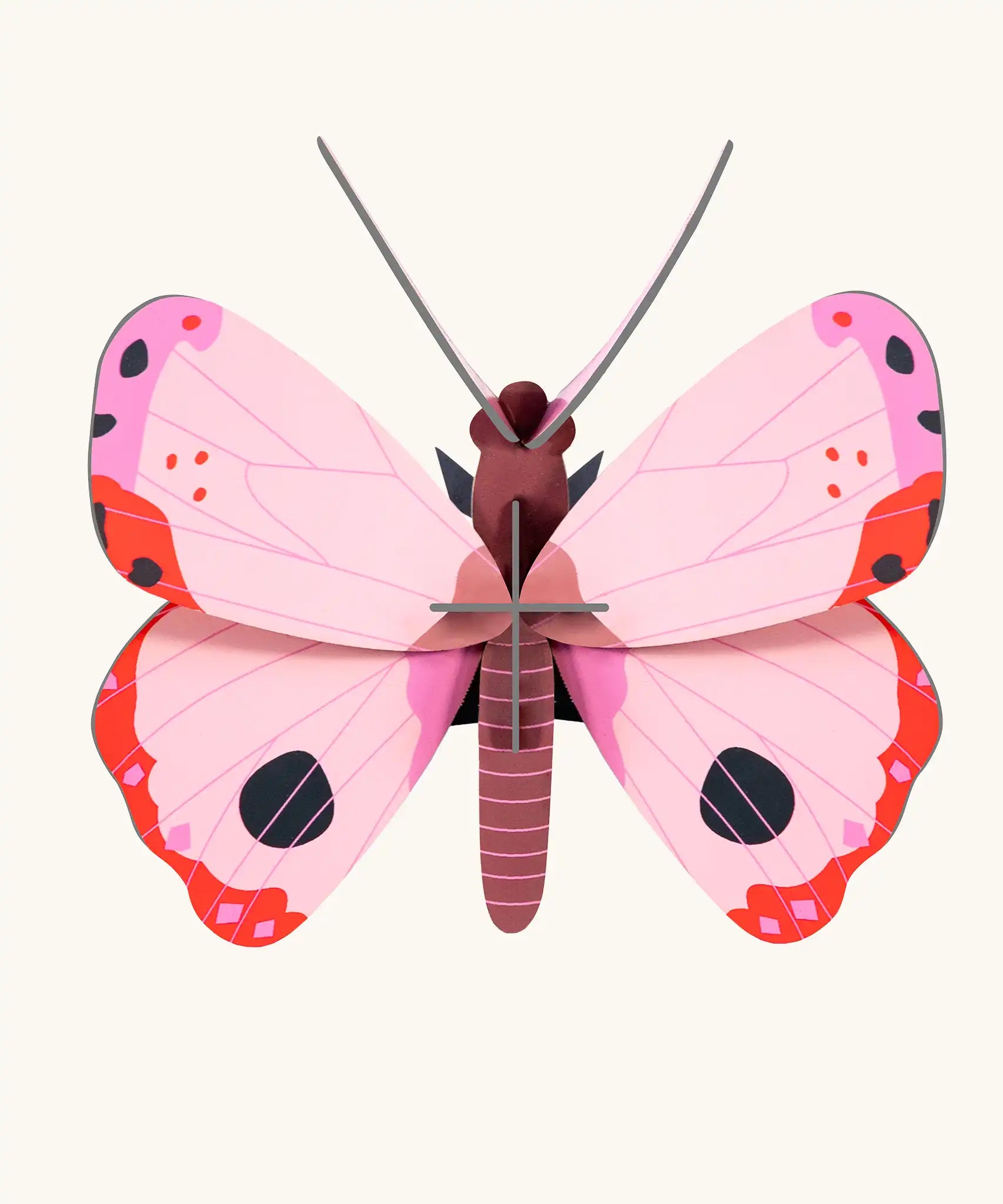 Studio Roof Insect pink Rosora Butterfly DIY wall art kit.