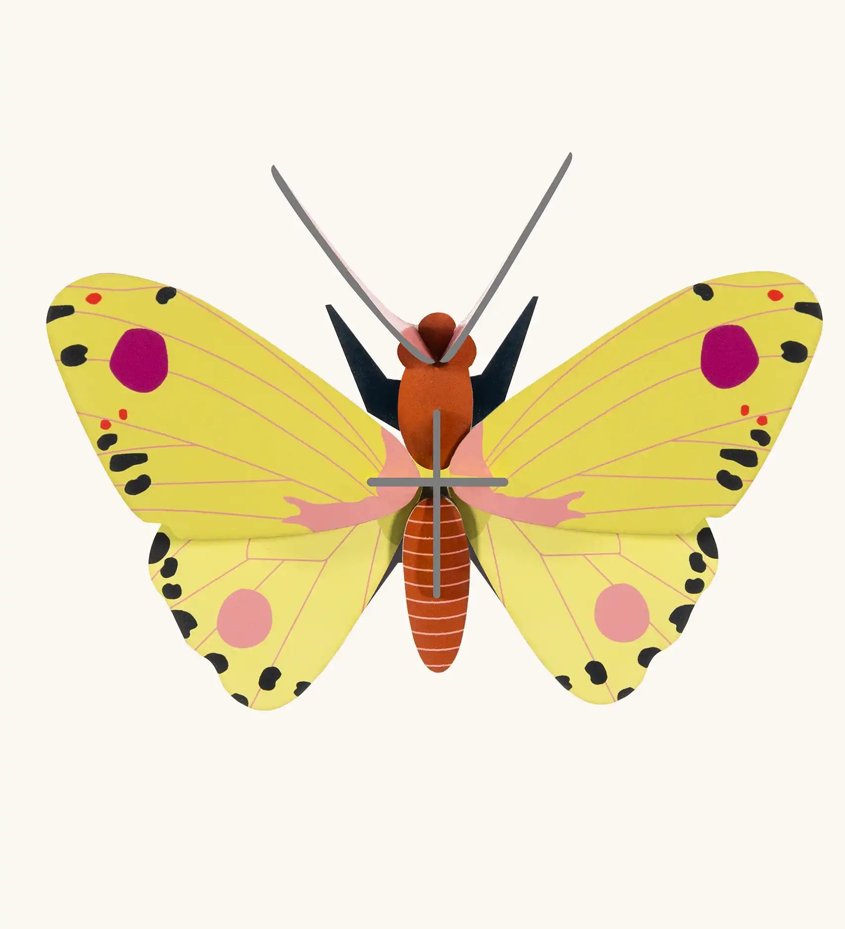 Studio Roof Insect yellow Luzerne Butterfly DIY kit wall decoration. 