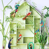 Studio Roof Pop Out Card, Paradise Birds Swinging Gili