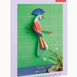 Studio Roof Tinjil bird of Paradise sat on a light brown tree branch