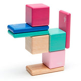 Tegu Magnetic Blocks Pocket Pouch - Blossom 8 Piece