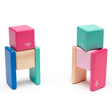 Tegu Magnetic Blocks Pocket Pouch - Blossom 8 Piece