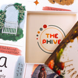 The Phive Enchanting Learning Phonics & Storytelling Cards - Set 1 card laid out with the box on top