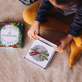 Child looking at a card from The Phive Enchanting Learning Phonics & Storytelling Cards - Set 2