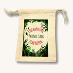 The front of the cotton sack for the Phive phonic tiles and frames on a cream background