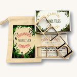 The Phive phonic tiles and frame set with the cotton sack on a cream background