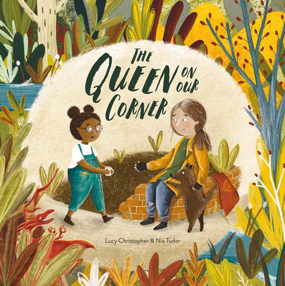 Cover of The Queen on our Corner childrens book by Lucy Christopher