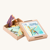 Tobe Sphinx Fantasy Animals wooden toy Puzzle pieces shown in their cardboard packaging box. Tobe is part of the Bajo family. These heirloom quality toys by Bajo are part of a wide range of wooden toys available here at Babipur. 