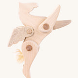 Tobe natural light wood pegasus toy figure with pose-able limbs. Tobe is part of the Bajo family. These heirloom quality toys by Bajo are part of a wide range of wooden toys available here at Babipur. 