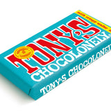 tonys blue outside wrapper of the crispy wafer bar