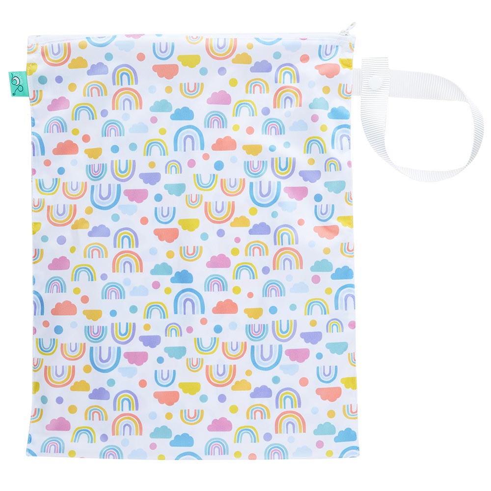 Tots Bots Reusable wet bag in all sorts print on white background