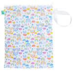 Tots Bots Reusable wet bag in all sorts print on white background