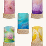 Toverlux 5 Shades for Lanterns Artist Collections with comfort & solace artwork in a pastel style by artist Baujke-Exler