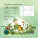 The cover of Daniela Drescher's colouring book of silhouette sheets for the Toverlux magic lamp and window frame, a DIY craft activity for kids.