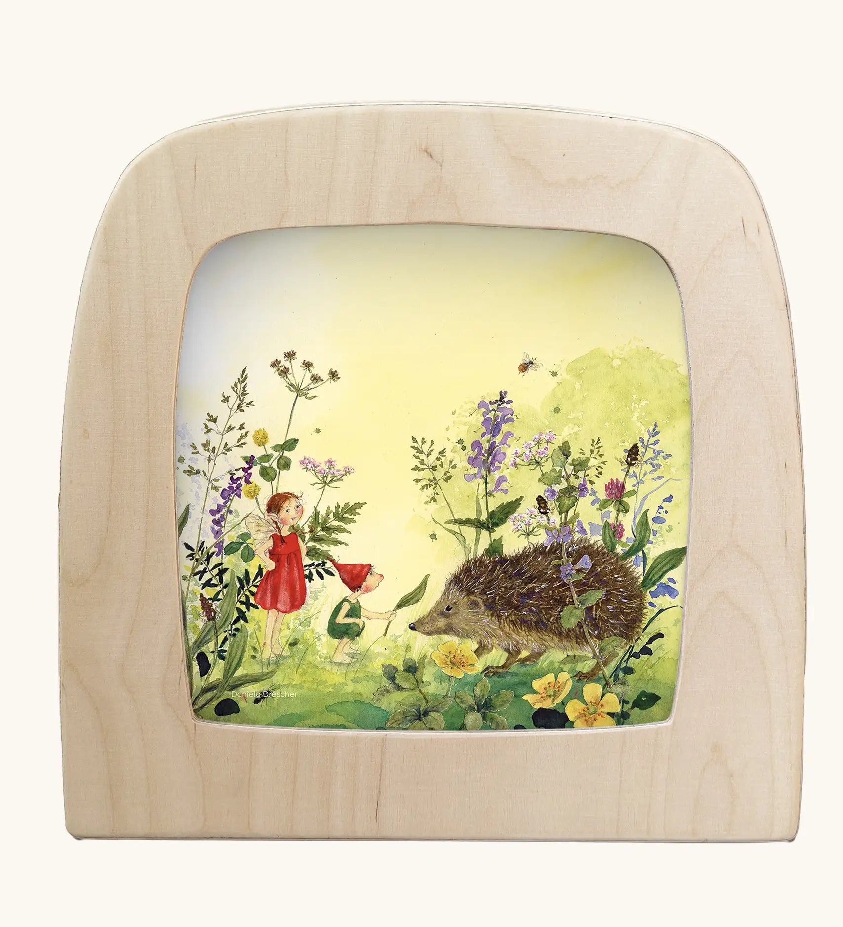 Toverlux silhouette featuring the hedgehog artwork by Daniela Drescher. 