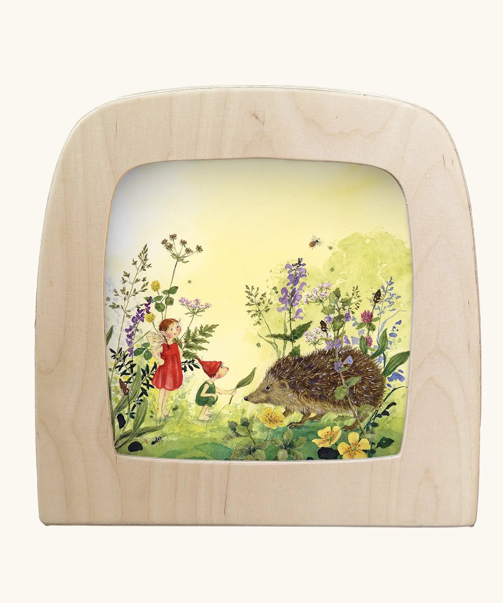 Toverlux silhouette featuring the hedgehog artwork by Daniela Drescher. 