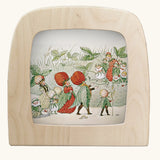 Toverlux silhouette featuring the Christofer's strawberry garden family artwork by Elsa Beskow.