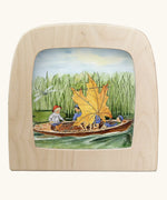 Toverlux silhouette featuring the Peter in Blueberry Land artwork by Elsa Beskow.