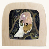 Toverlux magic lamp silhouette with portals artwork by Tijana Draws.