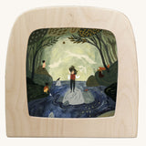 Toverlux magic lamp silhouette with seashell artwork by Tijana Draws.