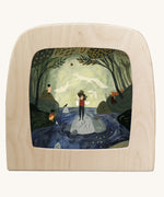 Toverlux magic lamp silhouette with seashell artwork by Tijana Draws.