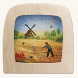 Toverlux magic lamp silhouette featuring windmill artwork by Vogel Geluk. 